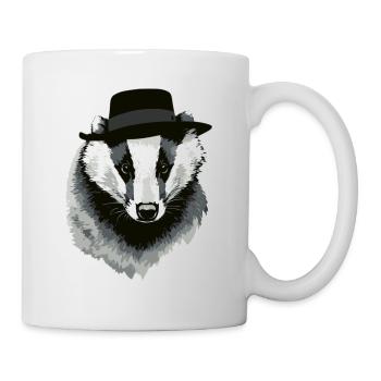 Dachs - Tasse - Weiß - Rechts