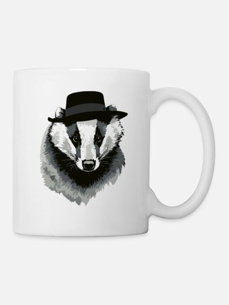 Dachs - Tasse - Weiß