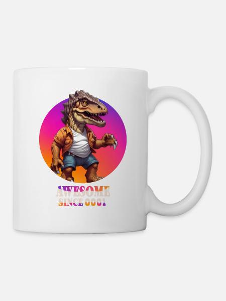Dinosaurier - Tasse - Weiß