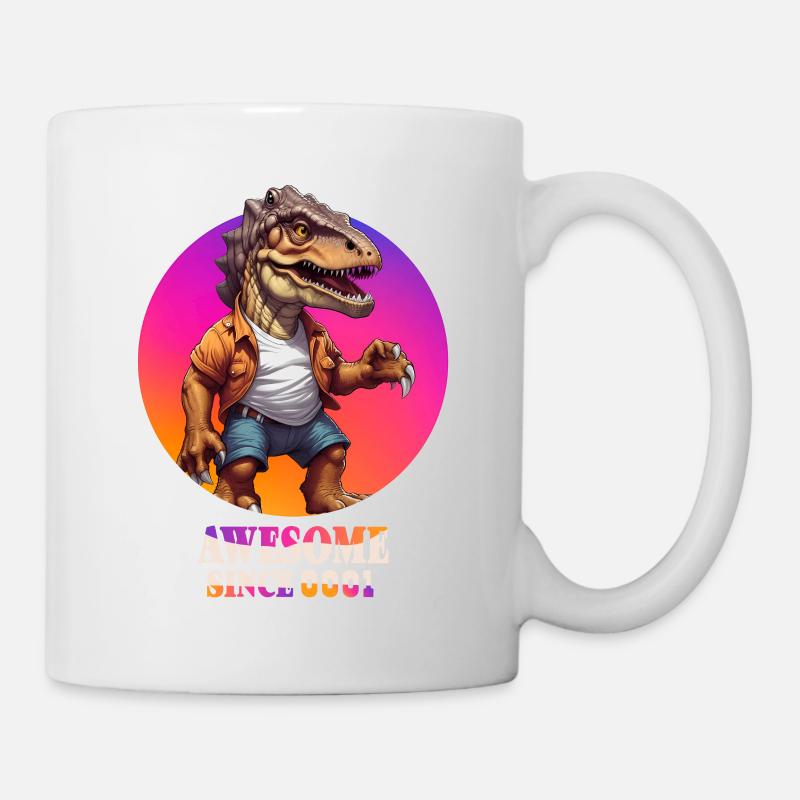 Dinosaurier - Tasse - Weiß