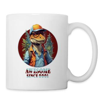 Dinosaures, T-Rex - Mug blanc - blanc - Droite