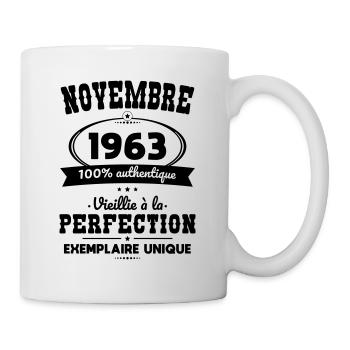 Anniversaire 60 ans - Novembre 1963 Perfection - Mug blanc - blanc - Droite