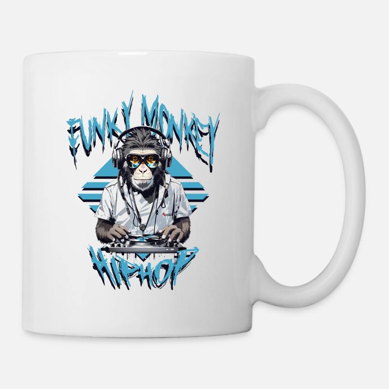 Monkey Hip Hop - Mug - white