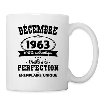 Anniversaire 60 ans - Décembre 1963 Perfection - Mug blanc - blanc - Droite