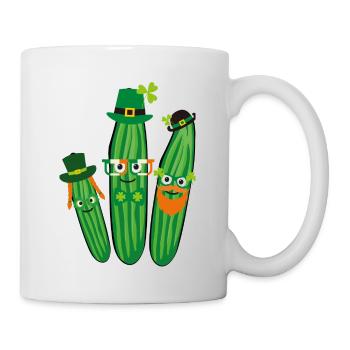 Iren,Irland,st.patricks day,gurken, Gurke - Tasse - Weiß - Rechts