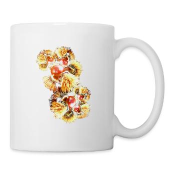 Kastanien, Kastanie,Rosskastanie,Edelkastanie - Tasse - Weiß - Rechts