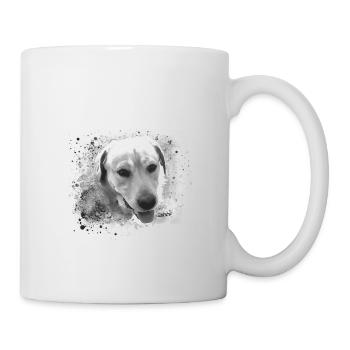 Labrador, Golden Retriever, graffit, painting - Mug - white - Right