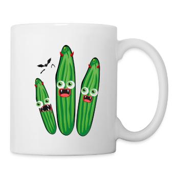 Cucumbers, Vampires, Devil, Halloween,Monsters - Mug - white - Right