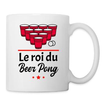 Idée cadeau pour Le Roi incontesté du Beer Pong - Mug blanc - blanc - Droite