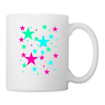 Stars, star, colorful stars - Mug - white - Right