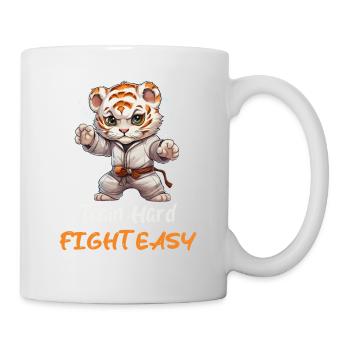 Lions Bébé Train Dur Combat Facile - Mug blanc - blanc - Droite