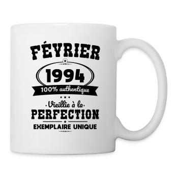 Anniversaire 30 ans - Février 1994 Perfection - Mug blanc - blanc - Droite