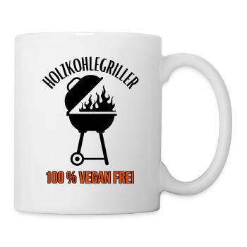 Charcoal Grill-100% Vegan Free-BBQ - Mug - white - Right
