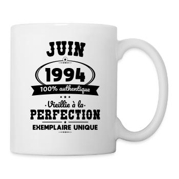 Anniversaire 30 ans - Juin 1994 Perfection - Mug blanc - blanc - Droite