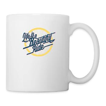 Vintage Fahrrad Visual, Radfahren Fan Geschenk - Tasse - Weiß - Rechts
