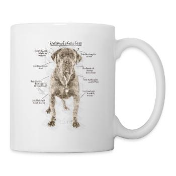 Cane Corso Anatomie - Tasse - Weiß - Rechts