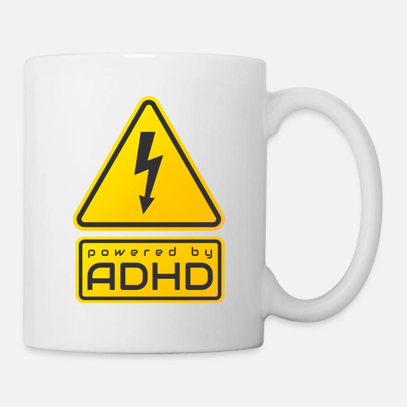 Angetrieben von ADHS - Tasse - Weiß