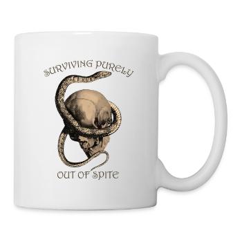 Gothic Skull & Snake Design - Mug - white - Right
