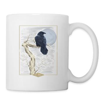 Raven Mystic Tarot Card 'The Raven' - Mug - white - Right