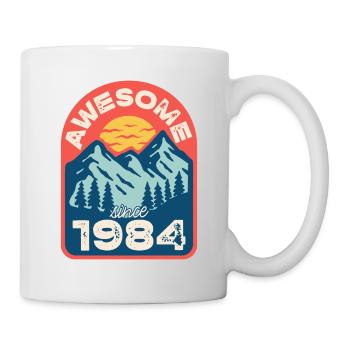 Awesome since 1984 - Tasse - Weiß - Rechts