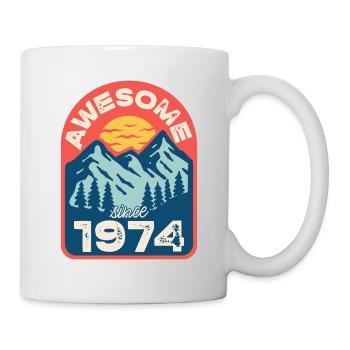 Awesome since 1974 - Mug - white - Right