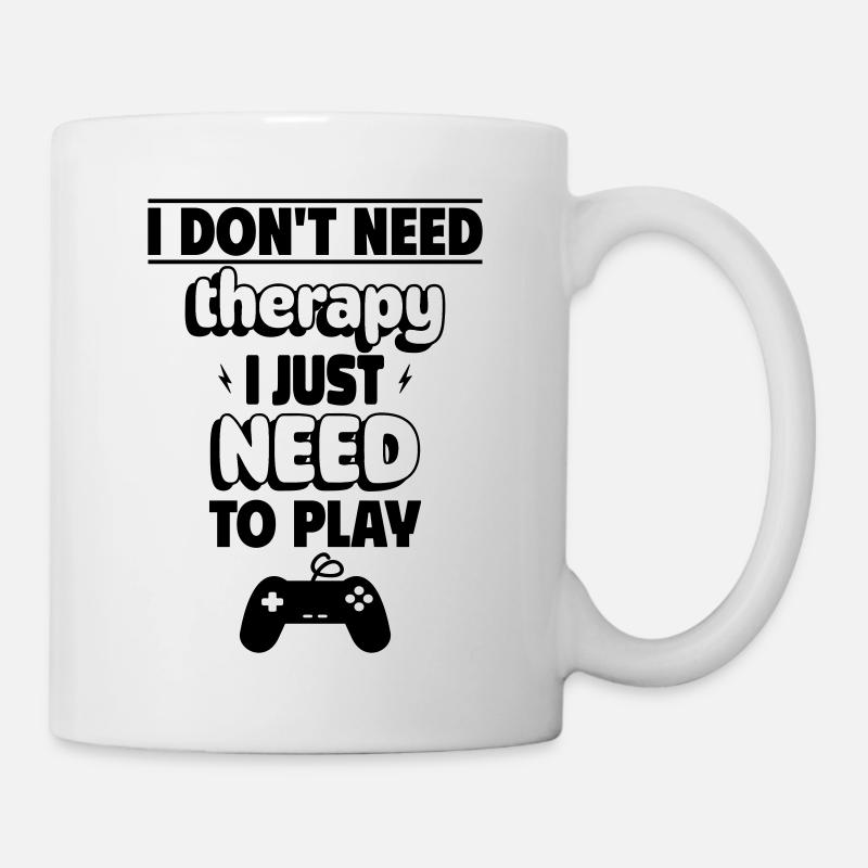 No therapy, only my console needed - Mug - white