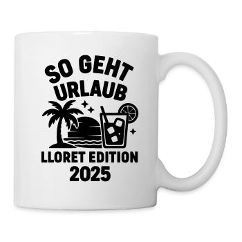 Voici comment fonctionnent les vacances Lloret Edition 2025 - Mug blanc - blanc - Droite
