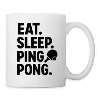 Tischtennis Ping Pong Ping-pong pingpong - Tasse - Weiß - Rechts