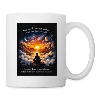 Kosmische Meditationsreise - Tasse - Weiß - Rechts