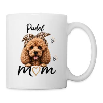 Pudel Mom – Geschenk für Pudel-Liebhaber - Tasse - Weiß - Rechts