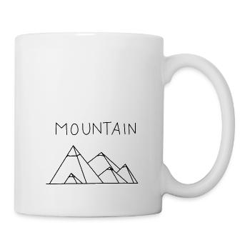 Mountains mountain range - Mug - white - Right