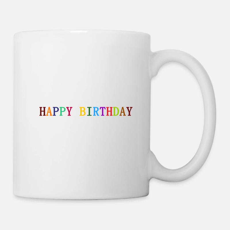 joyeux anniversaire - Mug blanc - blanc