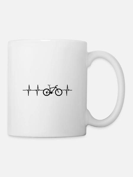 Fahrrad T-Shirt Geschenk Idee Lustig Sprüche - Tasse - Weiß