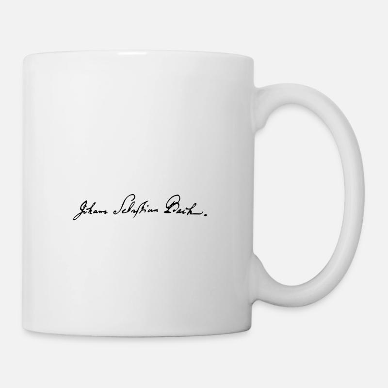 La signature de Johann Sebastian Bach - Mug blanc - blanc