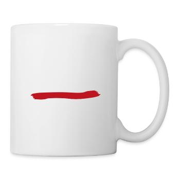 Paint stroke red blob paint splatter painter gift - Mug - white - Right