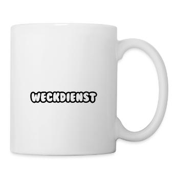 Weckdienst für Frühaufsteher - Tasse - Weiß - Rechts