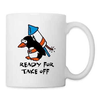 rocket_pinguin_white_c_3c - Mug - white - Right