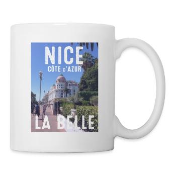 Nice la belle - Nizza die Schöne - Tasse - Weiß - Rechts