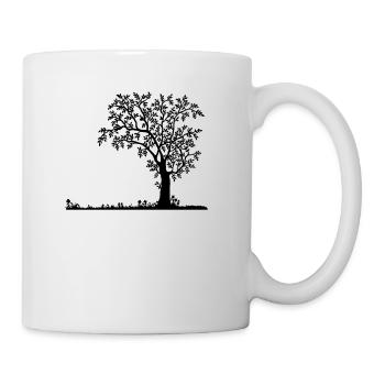 Natur Silhouette - Tasse - Weiß - Rechts