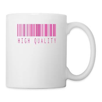 HAUTE QUALITÉ BARCODE ROSE - Mug blanc - blanc - Droite