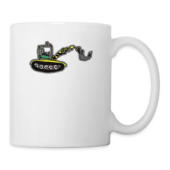 Pelleteuse, par Axel Ville - Mug blanc - blanc - Droite