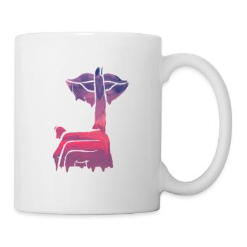 Dripping Paint Logo - Tasse - Weiß - Rechts