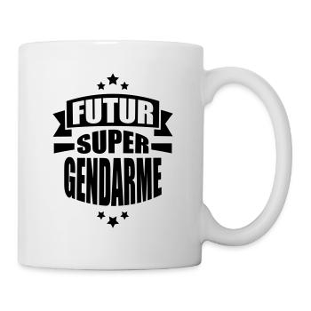 futur super gendarme - Mug blanc - blanc - Droite