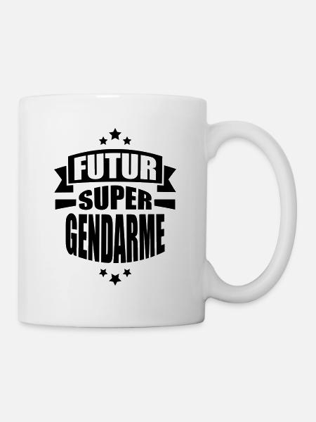 futur super gendarme - Mug blanc - blanc