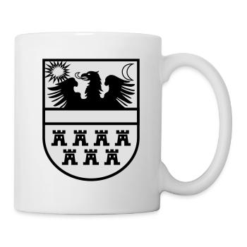 Wappen Siebenbürgen zweifarbig - Tasse - Weiß - Rechts