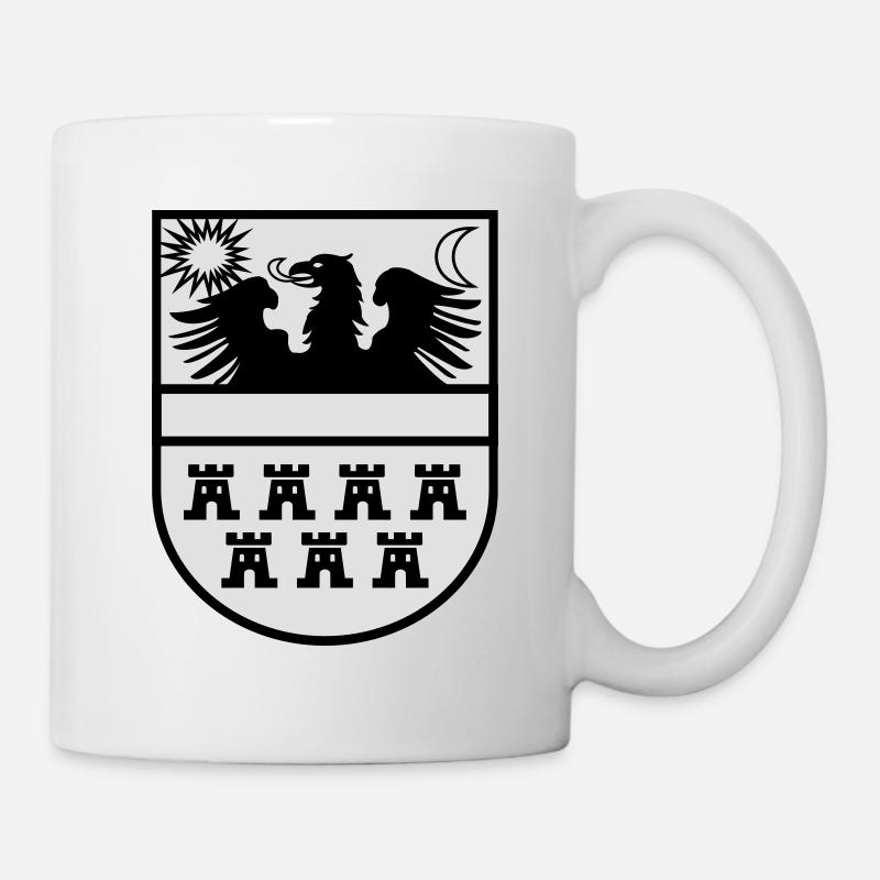 Wappen Siebenbürgen zweifarbig - Tasse - Weiß