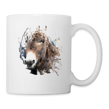 Der Esel mit dem zottigen Fell - Tasse - Weiß - Rechts
