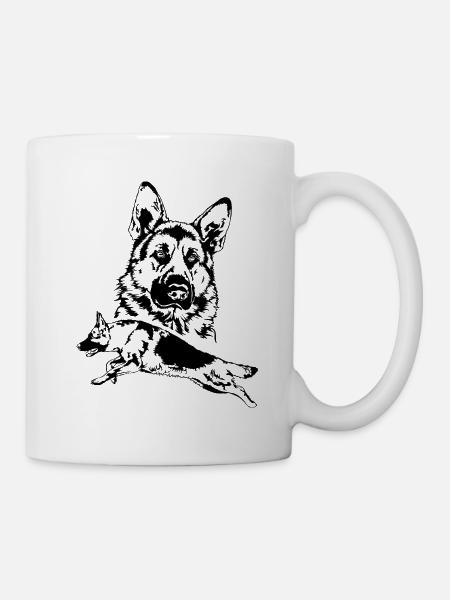 ALLEMAND BERGER ALLEMAND De Berger Allemand Shepherd C Wilsigns - Mug blanc - blanc