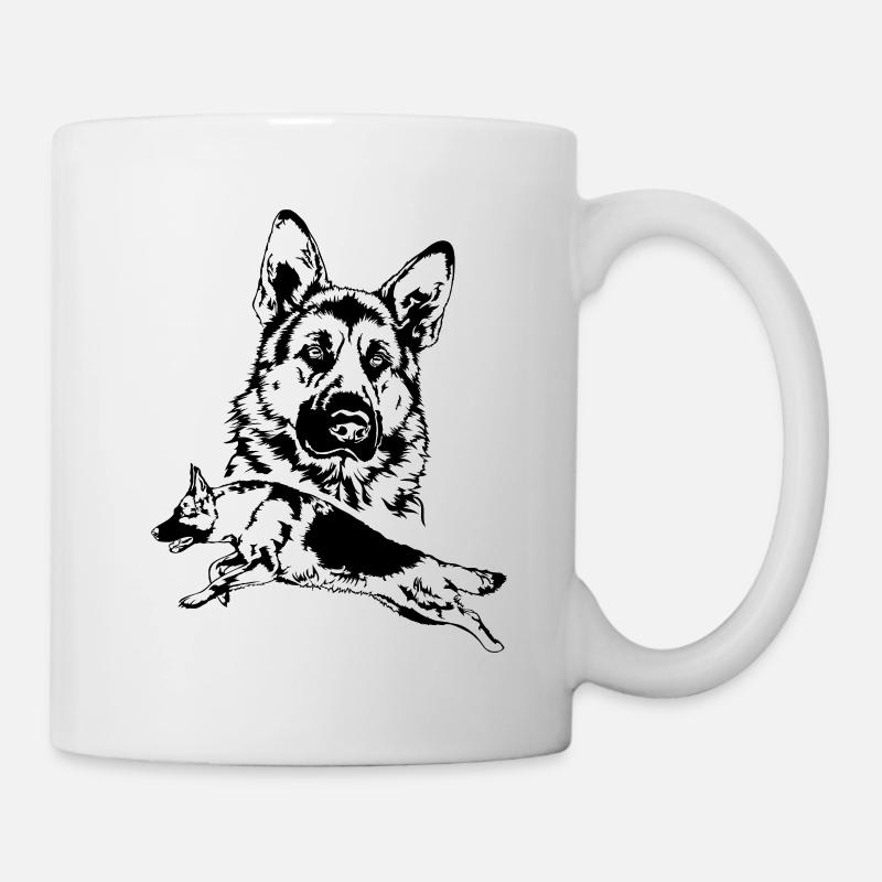 DEUTSCHER SCHÄFERHUND German Shepherd C Wilsigns - Tasse - Weiß
