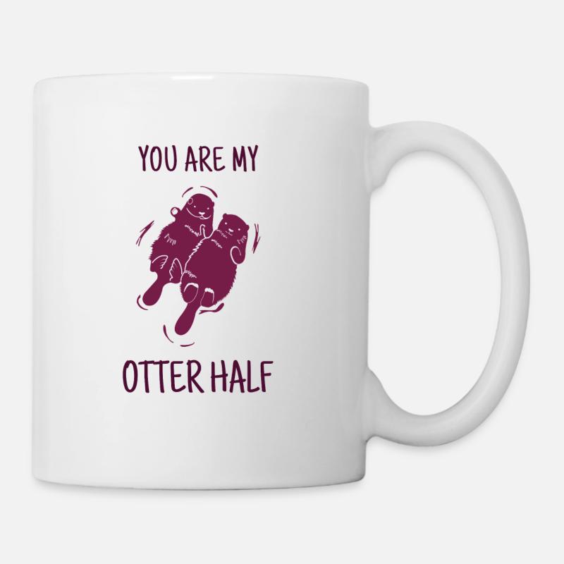 VOUS ÊTES MON OTTER DEMI-MOITIÉ! - Mug blanc - blanc